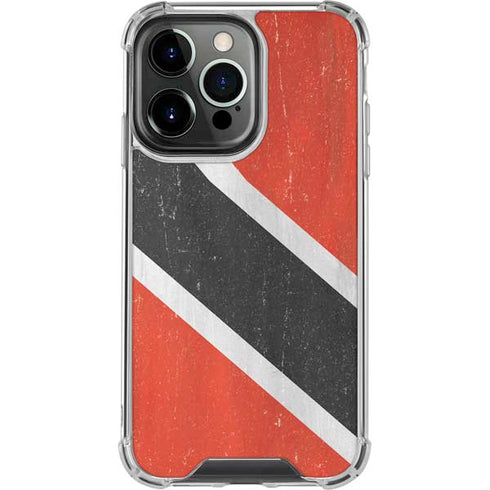 Trinidad and Tobagao Flag Distressed iPhone 16 Pro Clear Case